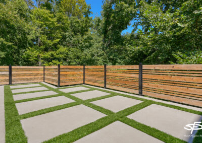 fencing and artificial turf
