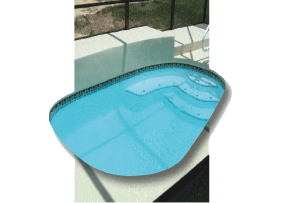 cancun fiberglass pool